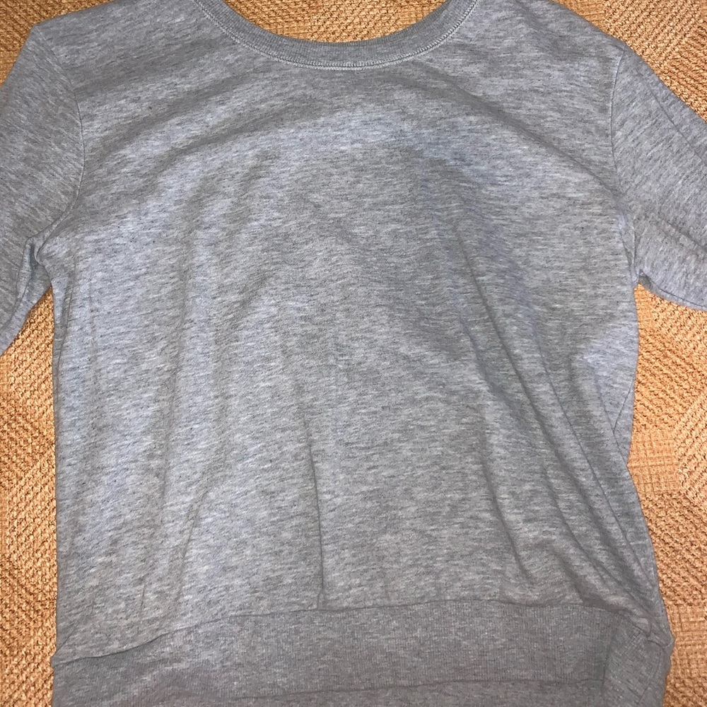 grey cozy sweater
